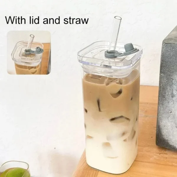 Transparent Milk Tea Juice Cups Coffee Mug - Image 2