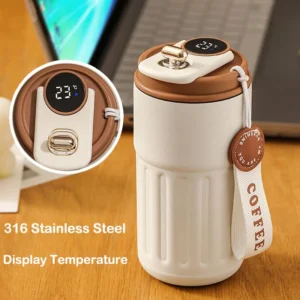 Thermos Bottle Smart Display Temperature 316 Stainless Steel