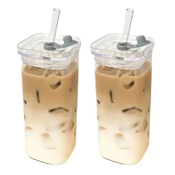 Transparent Milk Tea Juice Cups Coffee Mug - Image 4