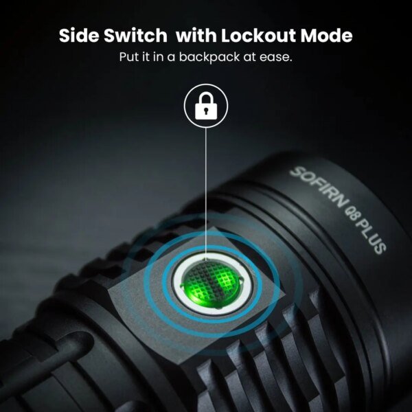 Sofirn Q8 Plus Super Powerful LED Flashlight 16000lm USB C Rechargeable 21700 Anduril 2.0 Torch XHP50B Reverse Charging - Image 5